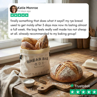 Melina 100% Cotton-Beeswax Bread Bags