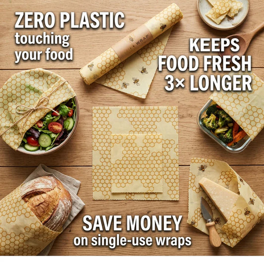 Melina Beeswax Wrap for Food - Large Roll