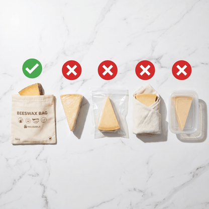Melina 100% Cotton-Beeswax Cheese Bags