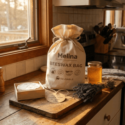 Melina 100% Cotton-Beeswax Cheese Bags